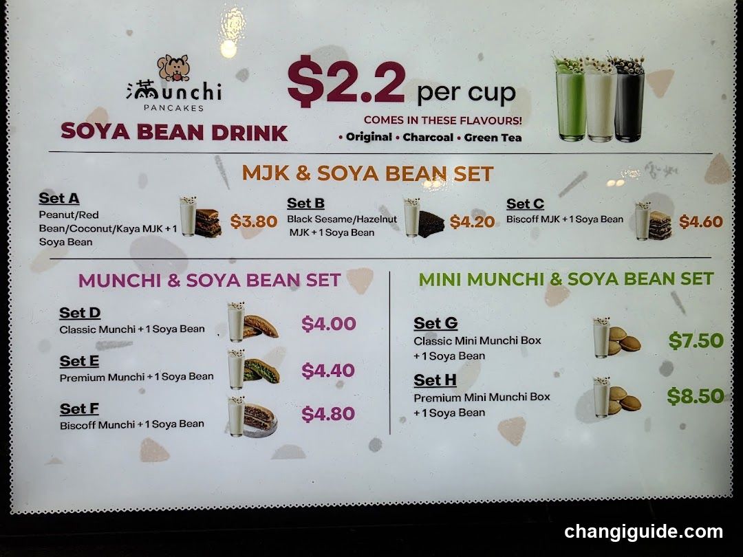 Munchi Pancakes Menu Board