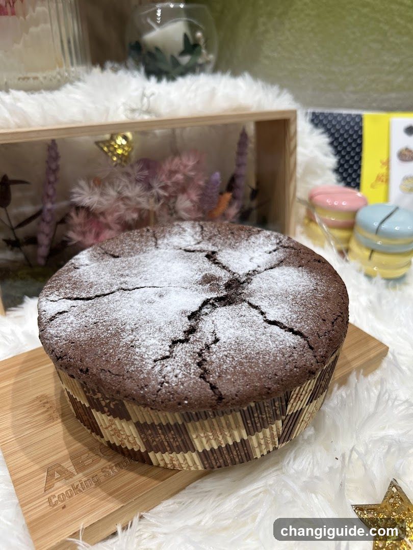 Chocolate Cake with Powdered Sugar
