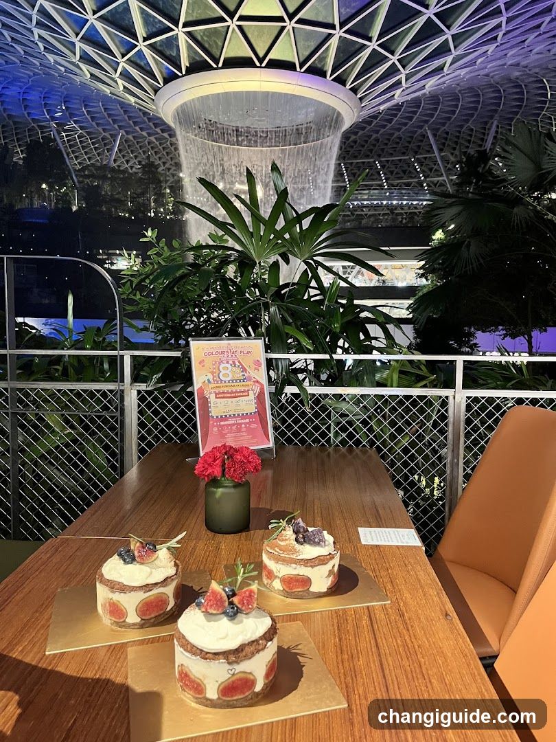 Dessert Display with Indoor Waterfall