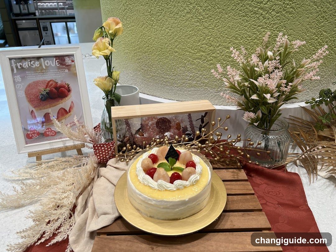 Fraise Love Cake Display