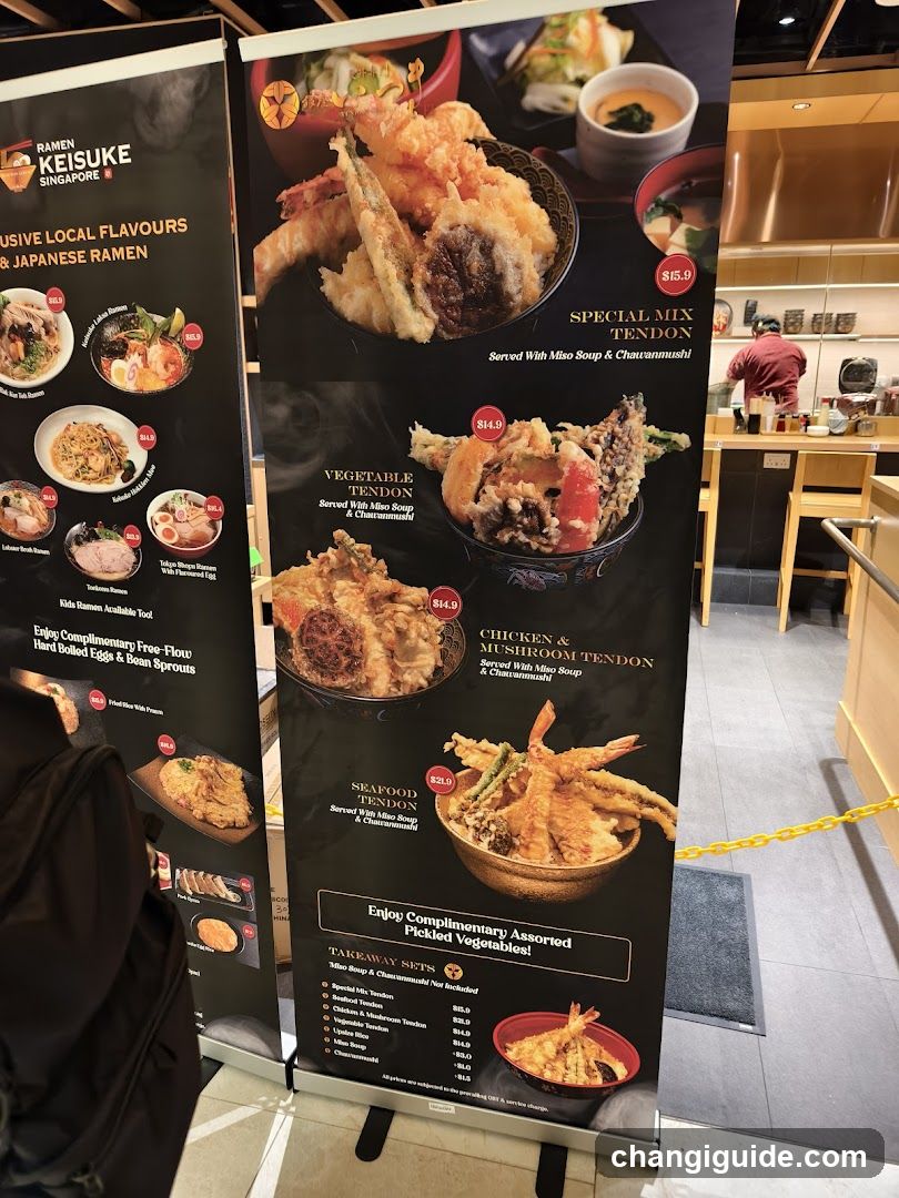 Ramen Keisuke Menu Display