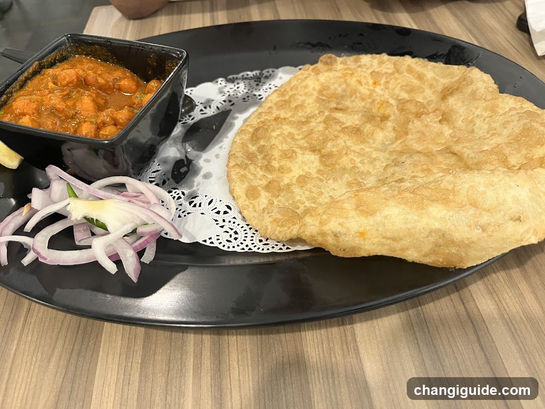 Indian Meal with Paochi and Curry