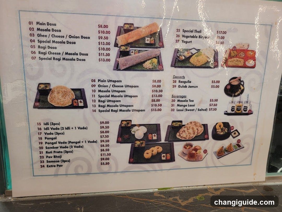 Indian Restaurant Menu Board