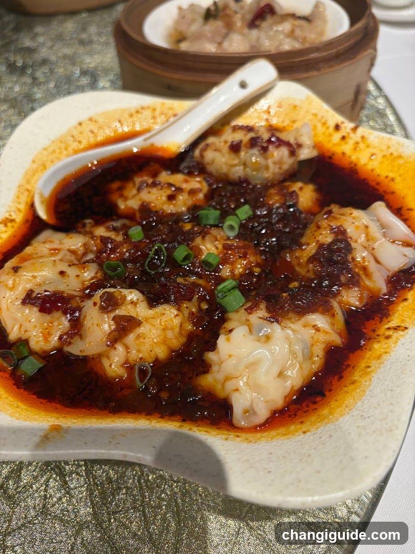 Spicy Wontons with Chili Oil