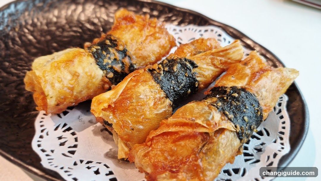 Fried Spring Rolls with Sesame Seeds