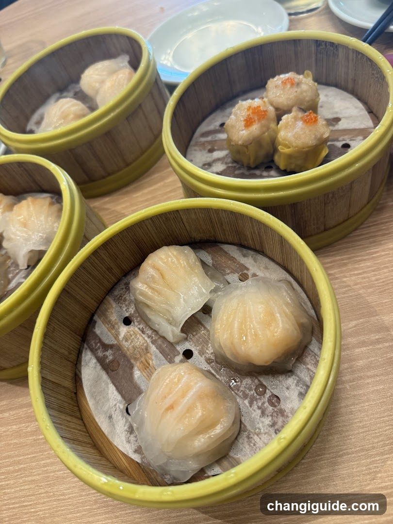Dim Sum Dishes in Bamboo Steamers