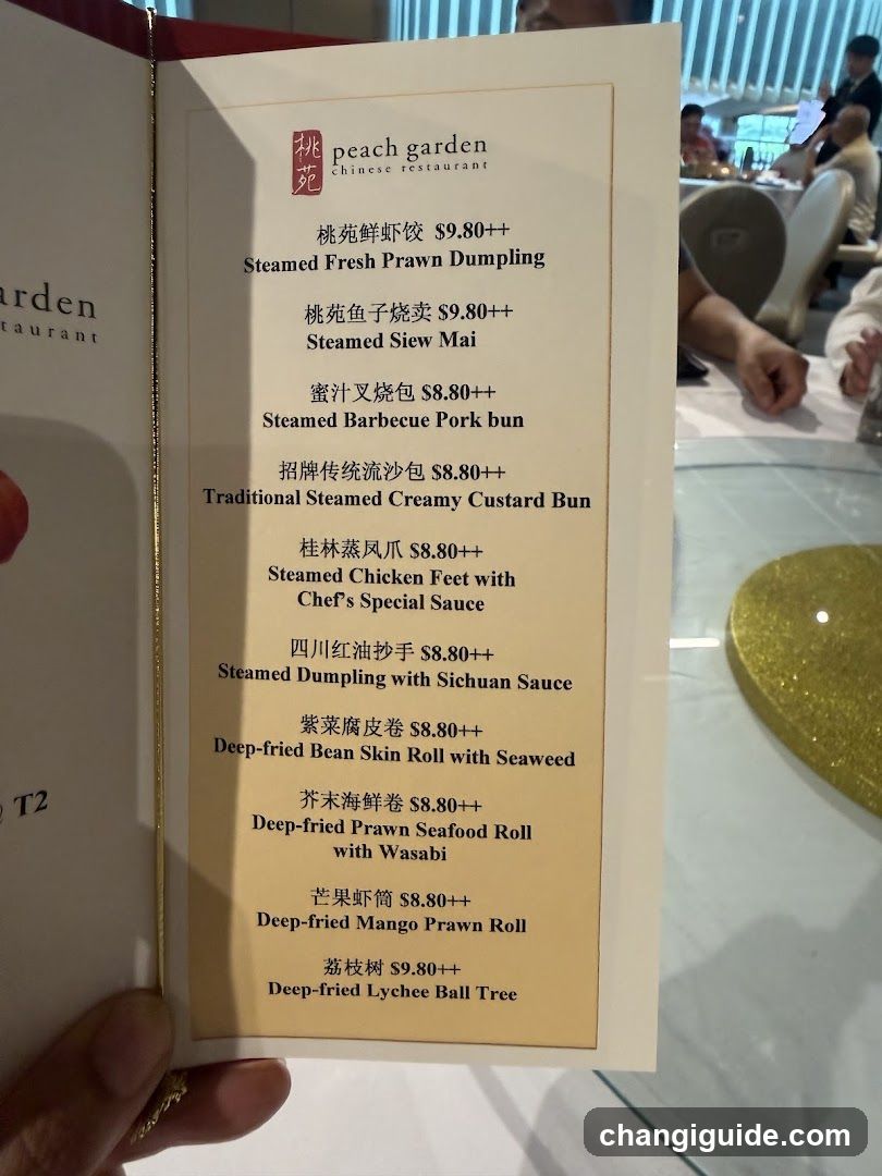 Peach Garden Chinese Restaurant Menu
