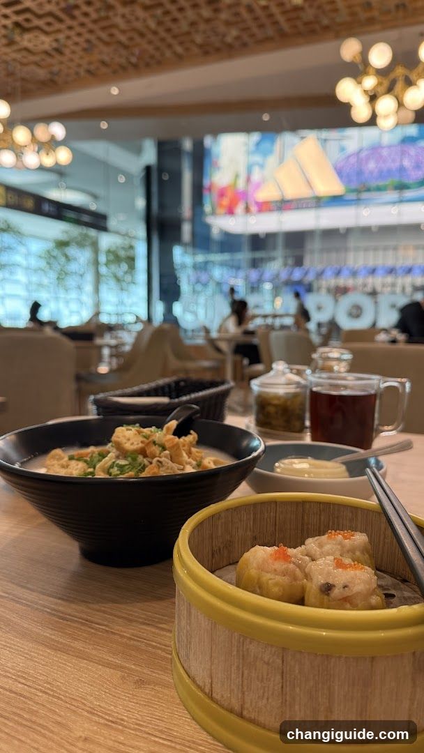 Dining Table with Dim Sum and Soup