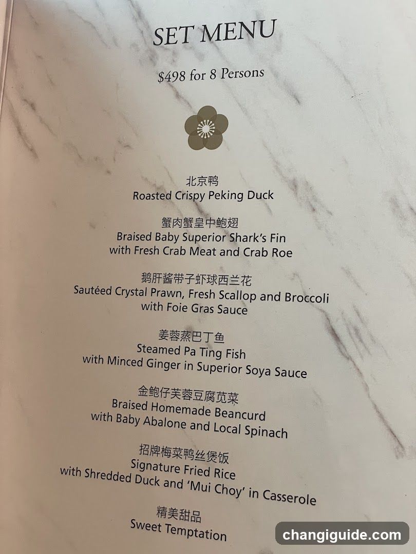 Set Menu