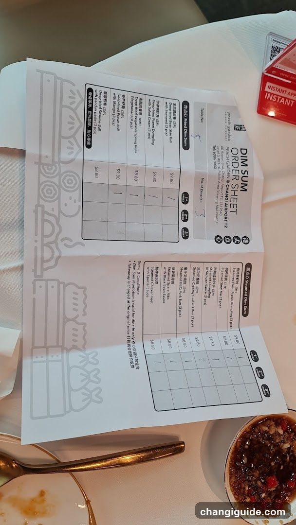 Dim Sum Order Sheet