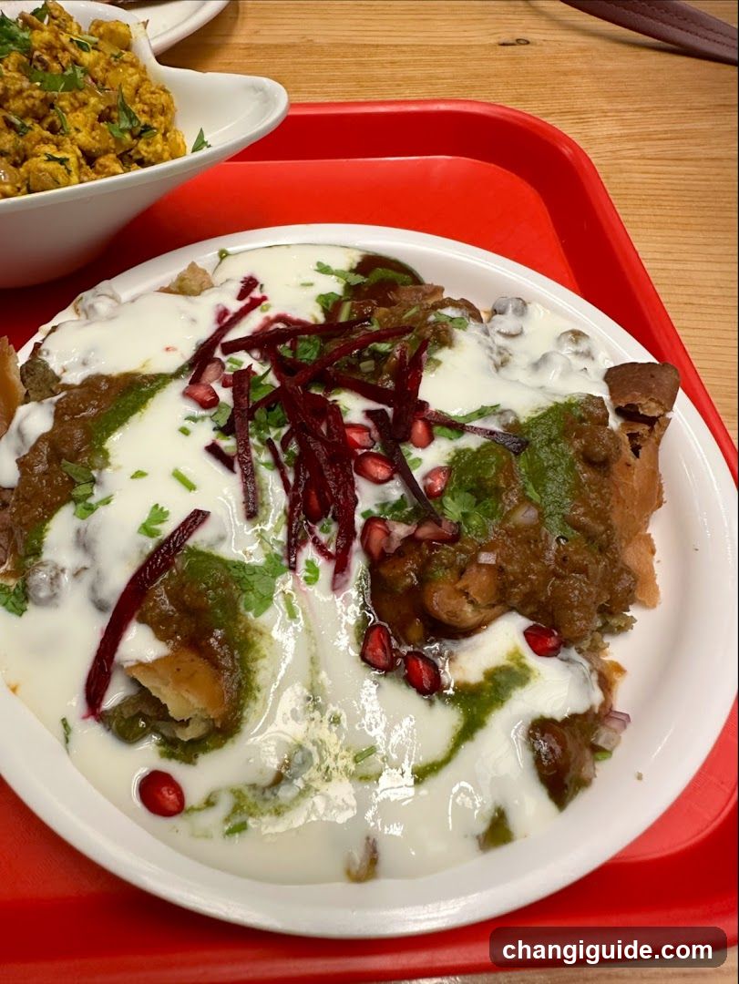 Indian Meal with Yogurt and Garnish