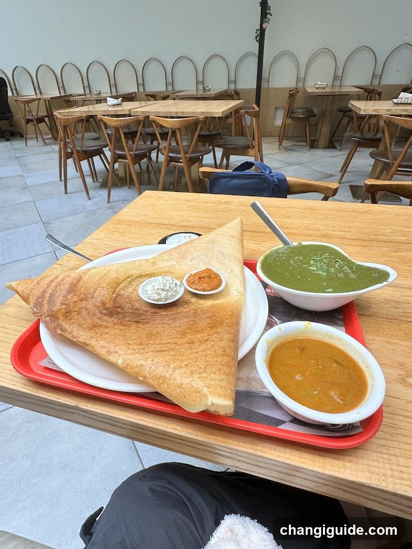 Dosa Meal at Restaurant