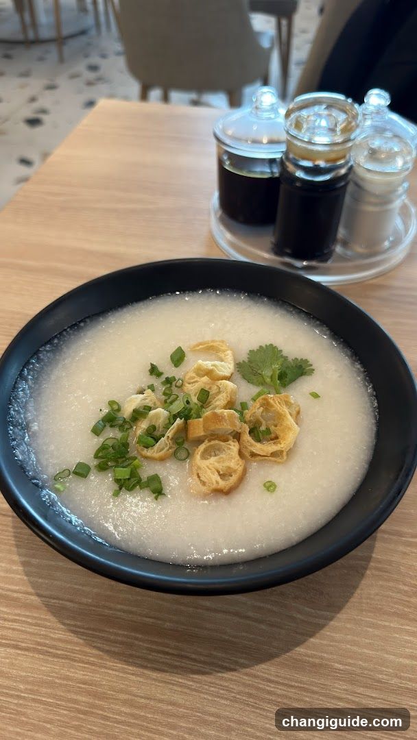 Congee with toppings