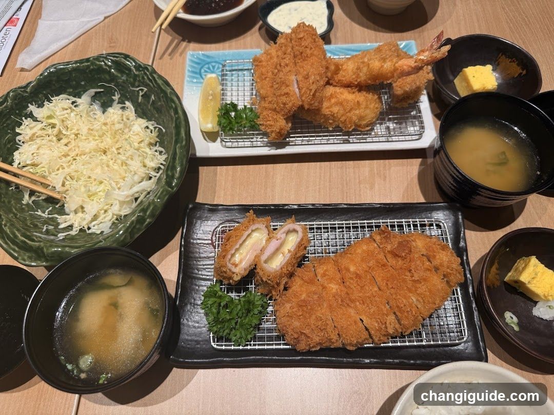 Japanese Katsu Meal Spread