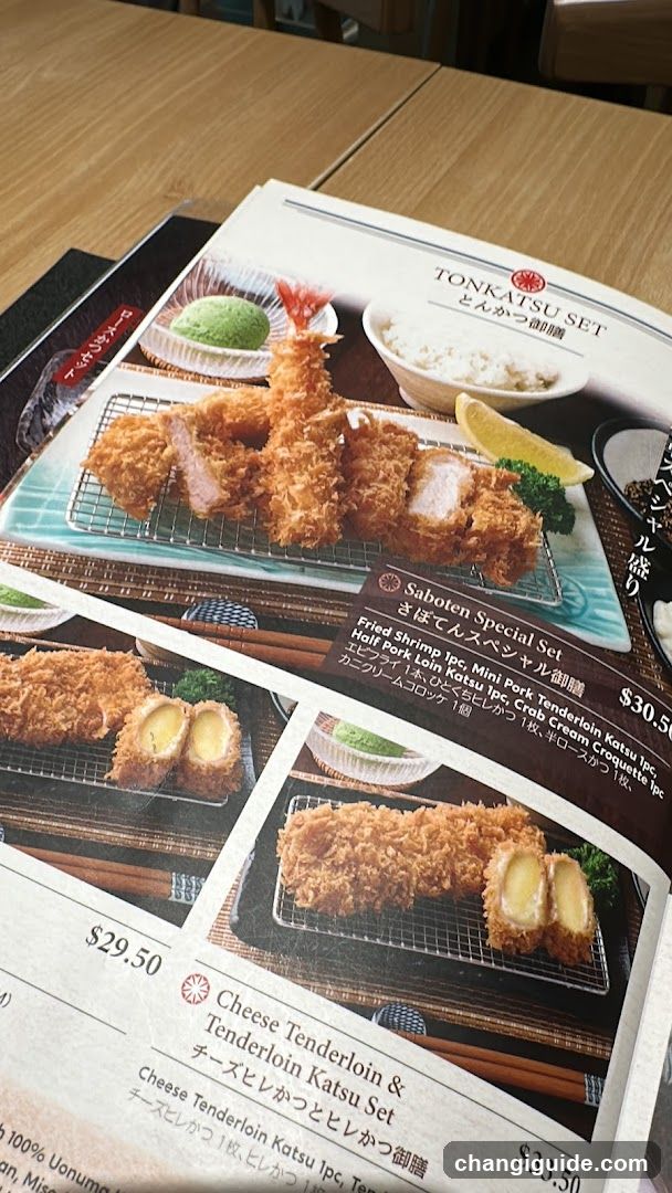 Japanese Katsu Menu Display