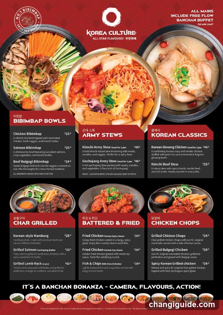 Korea Culture - All-Star Flavours Banquet Menu