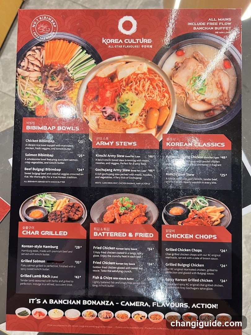 Korea Culture Menu