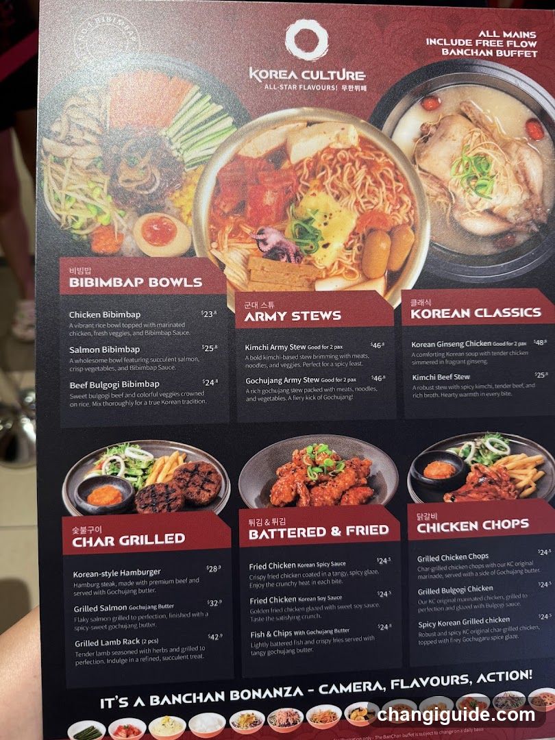 Korea Culture Menu