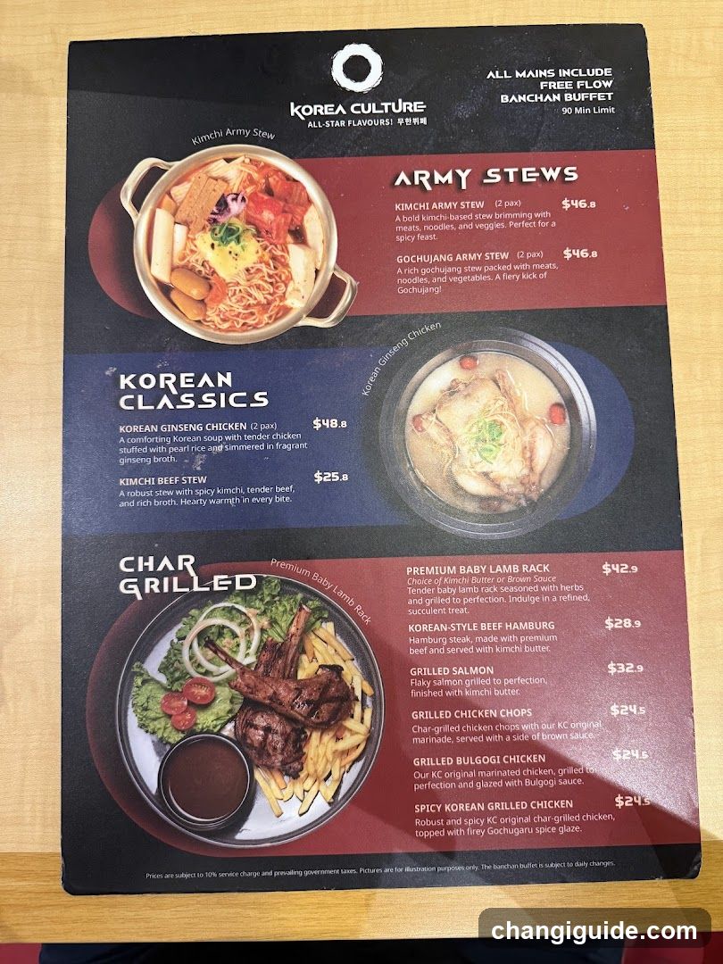 Korea Culture Menu