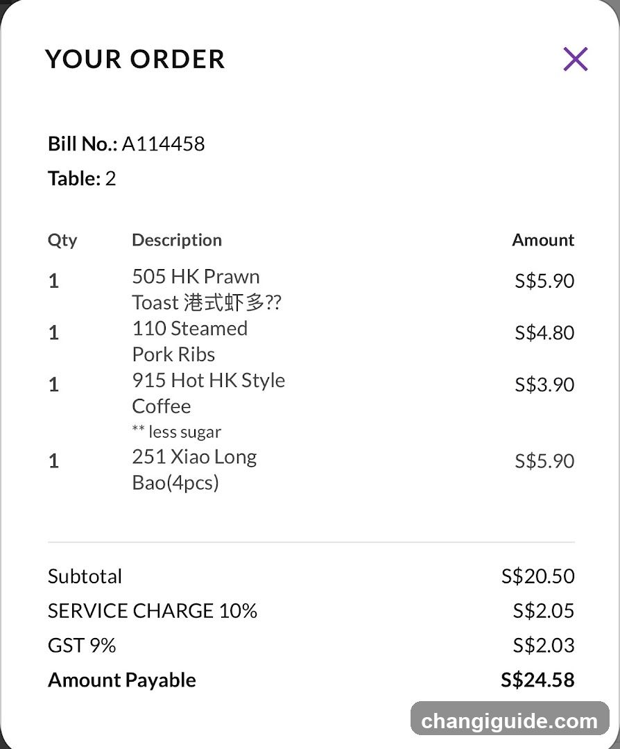Order Receipt