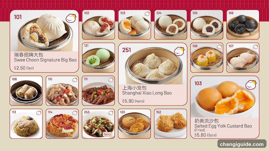 Dumpling and Dim Sum Menu