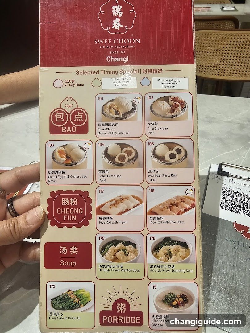 Swee Choon Tim Sum Restaurant - Selected Timing Special Menu