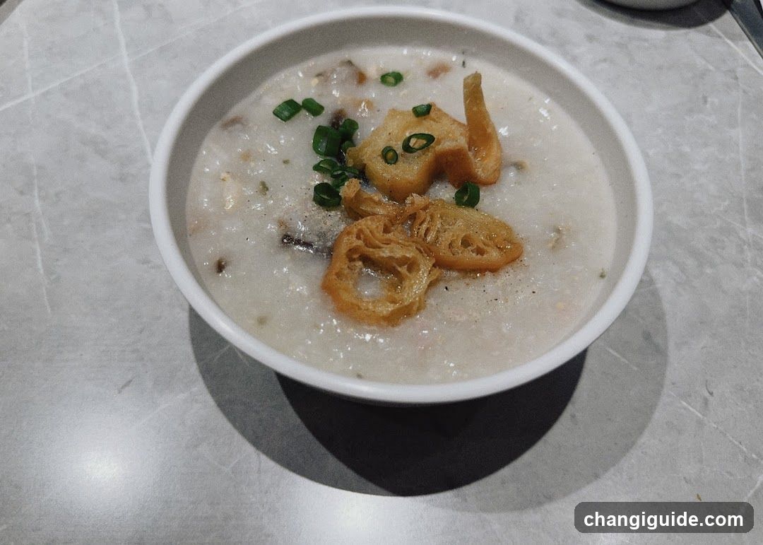 Congee with Fried Dough and Green Onions