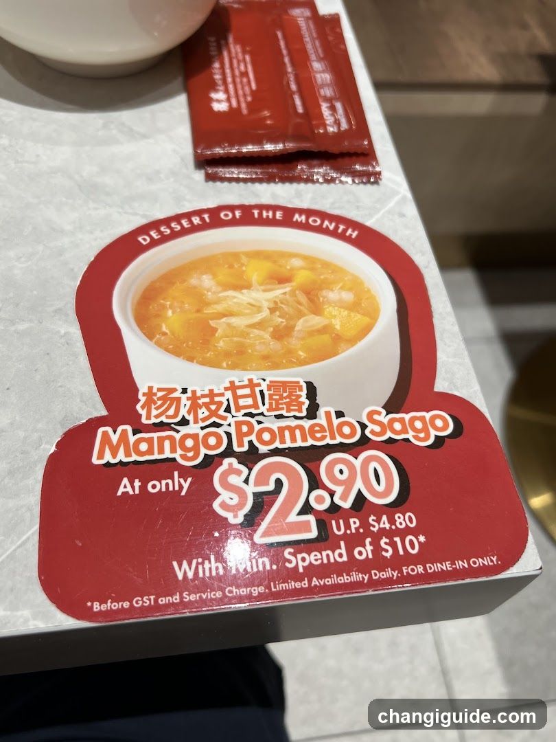 Dessert of the Month Ad