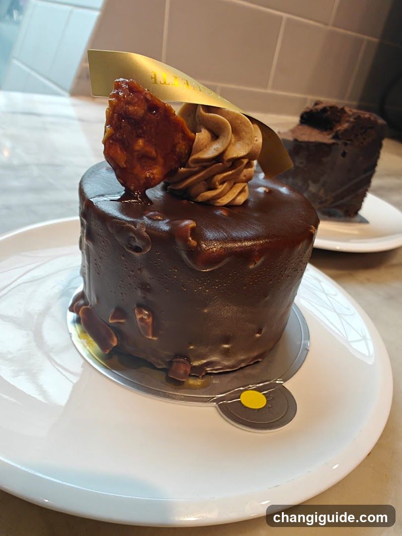 Chocolate Cake with Gold Leaf