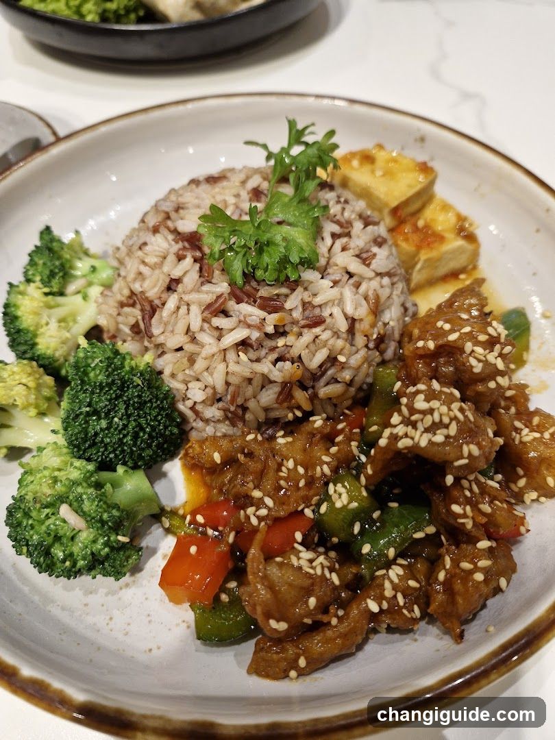 Stir-fried Chicken with Broccoli and Rice