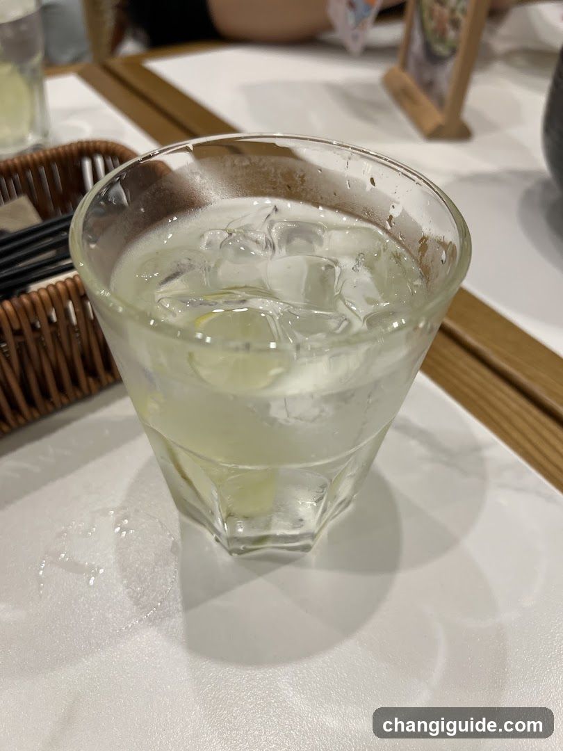 Iced Drink with Lemon