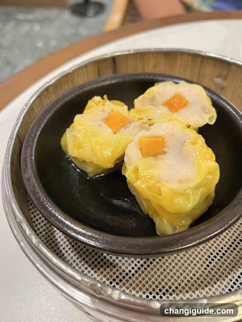 Steamed Dumplings in Bamboo Steamer