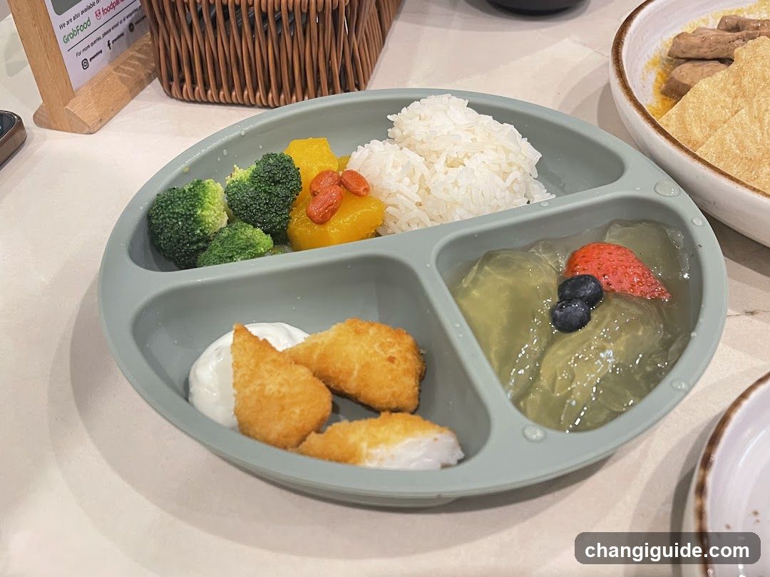 Meal Plate with Food Items