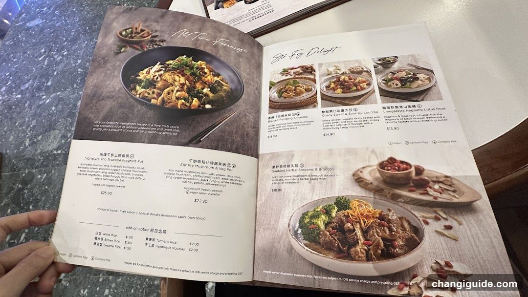 Auntie's Favorites Menu