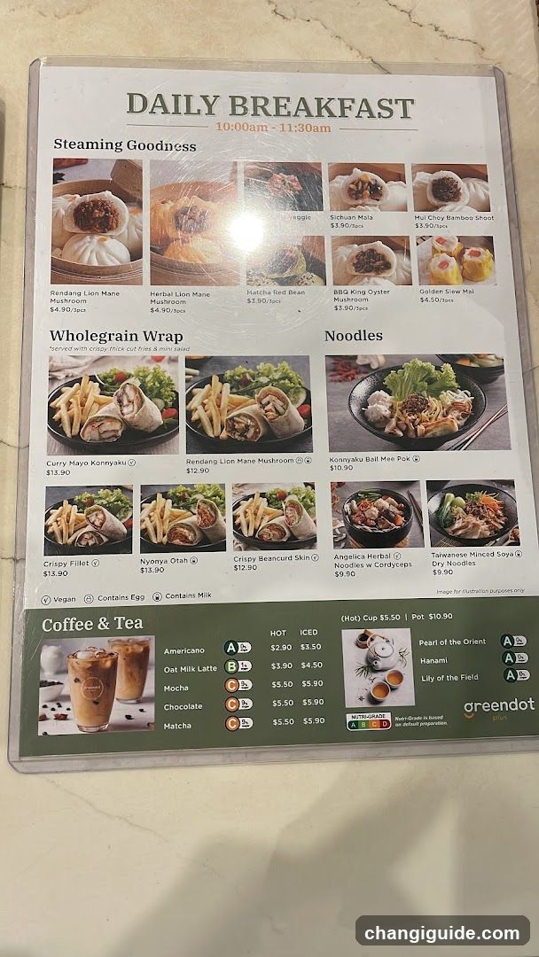 Daily Breakfast Menu