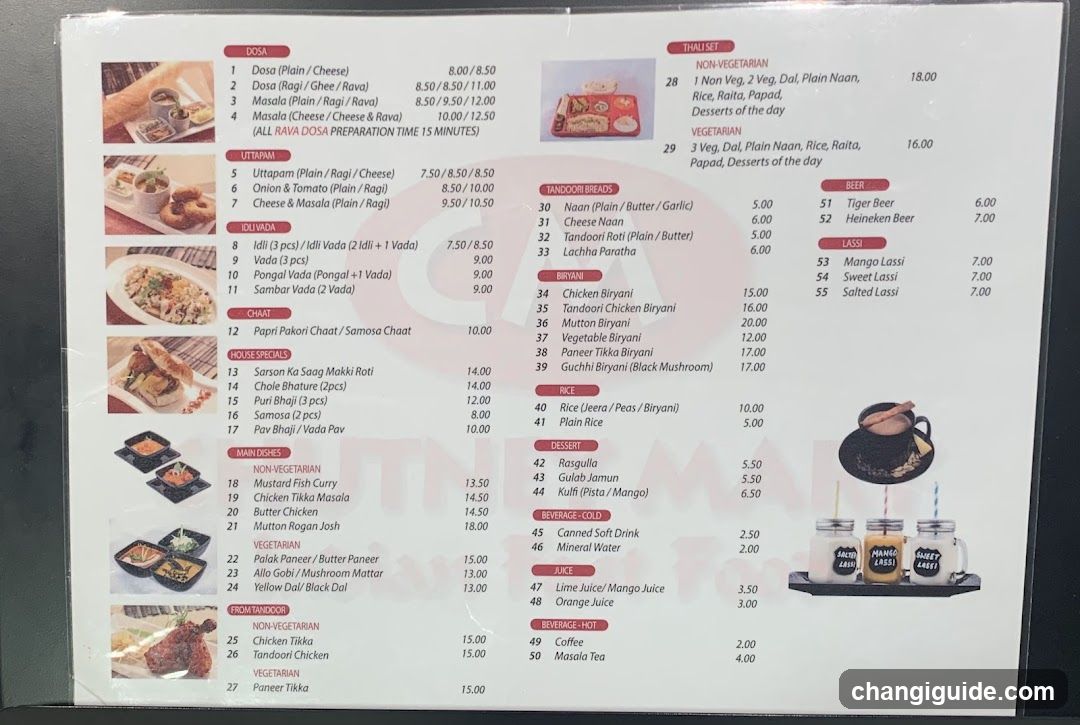 Restaurant Menu