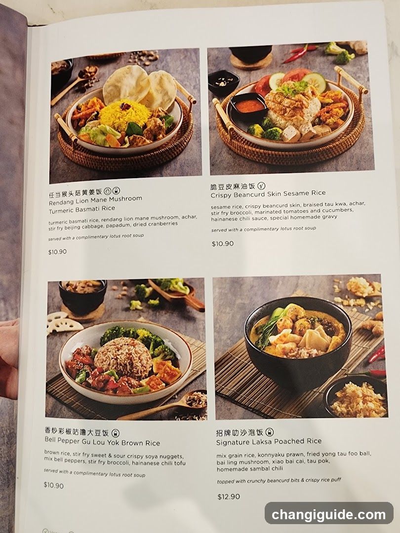 Asian Cuisine Menu Page