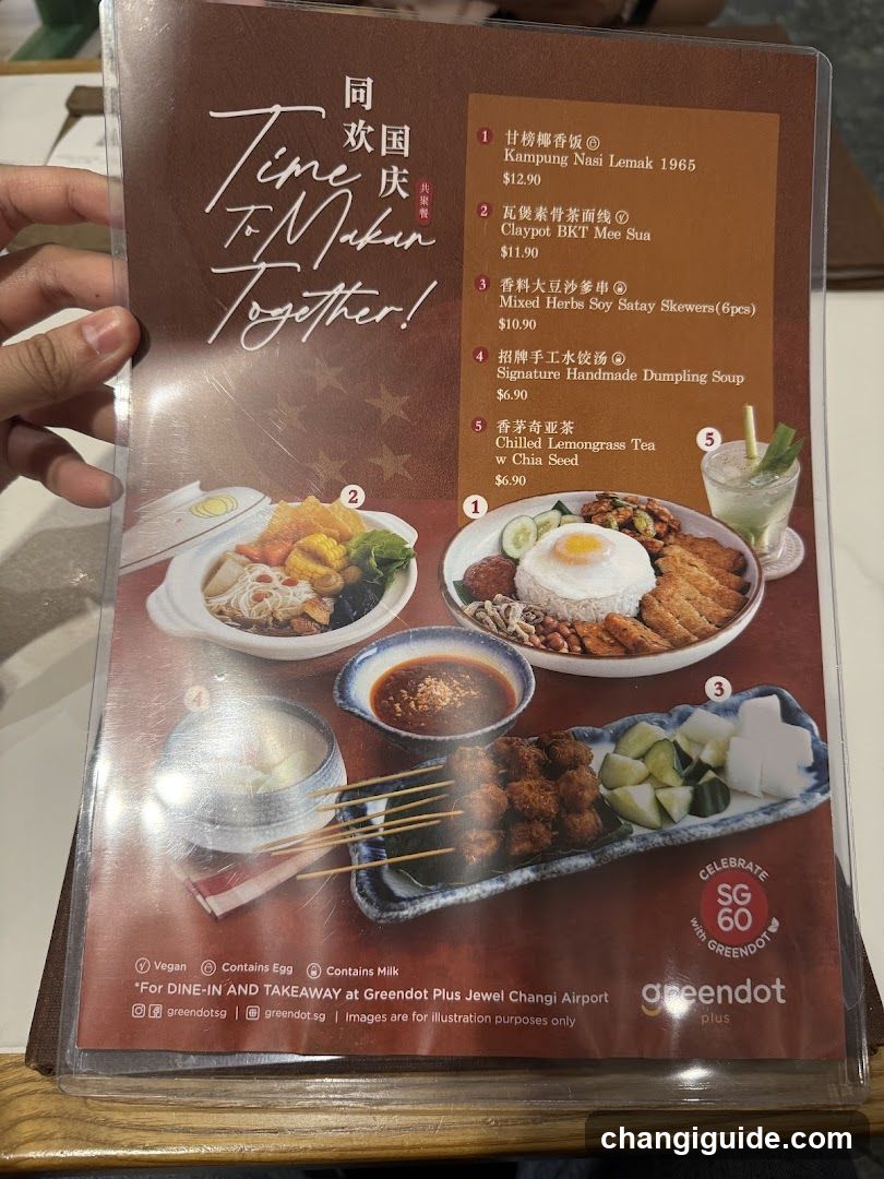 Greendot Plus Menu