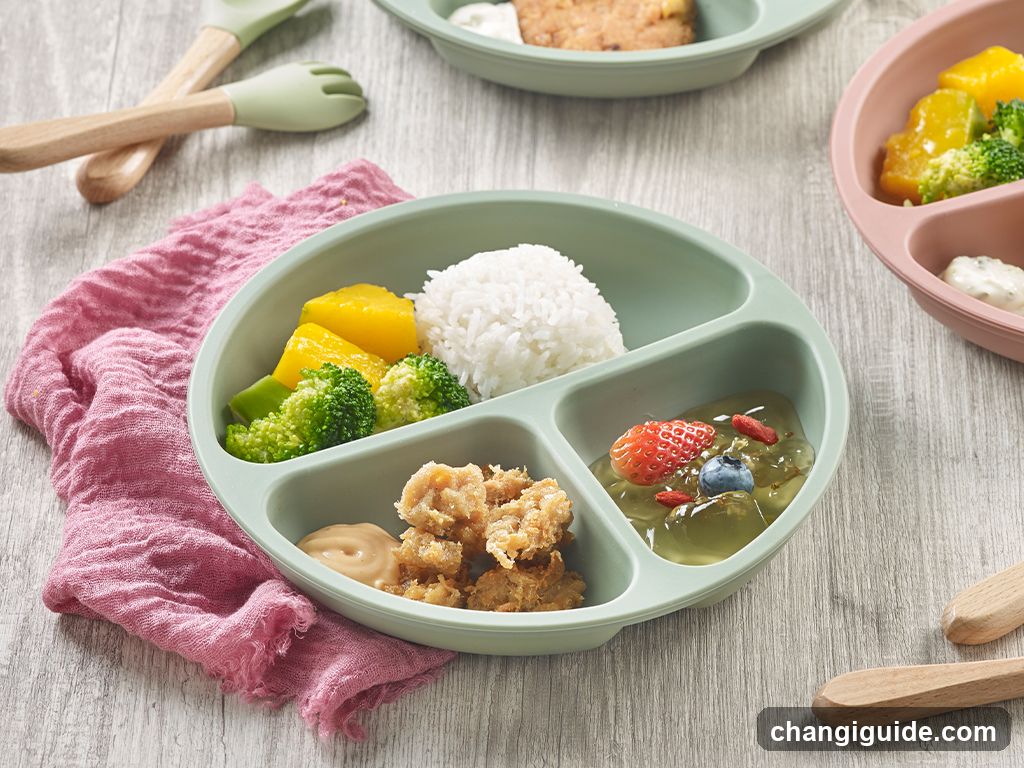 Healthy Meal Set with Baby Food Plate