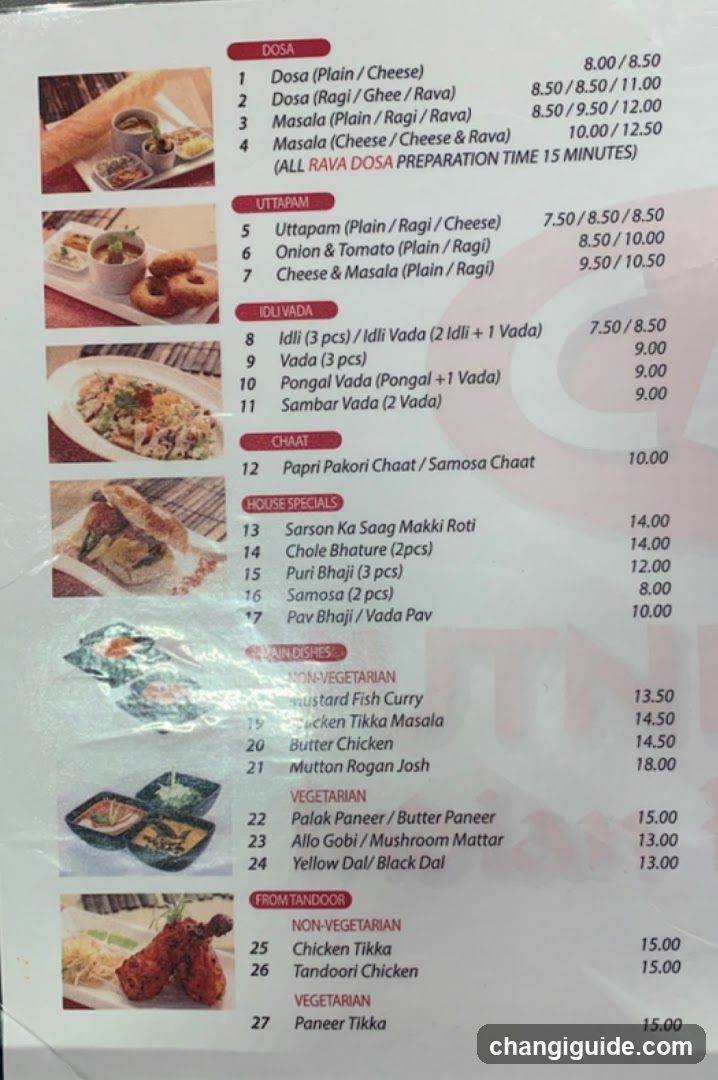 Indian Restaurant Menu
