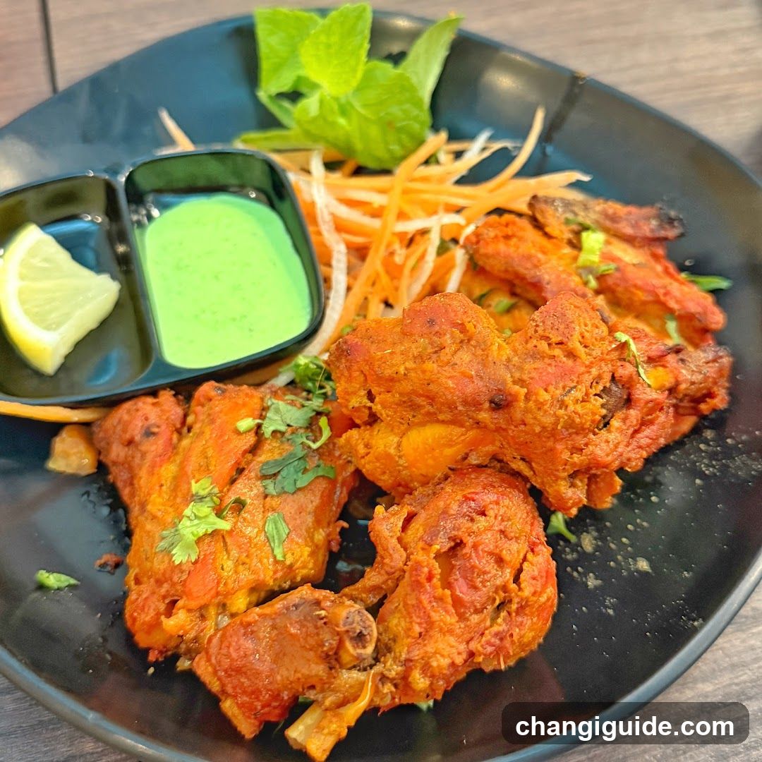Spiced Chicken Thali Plate