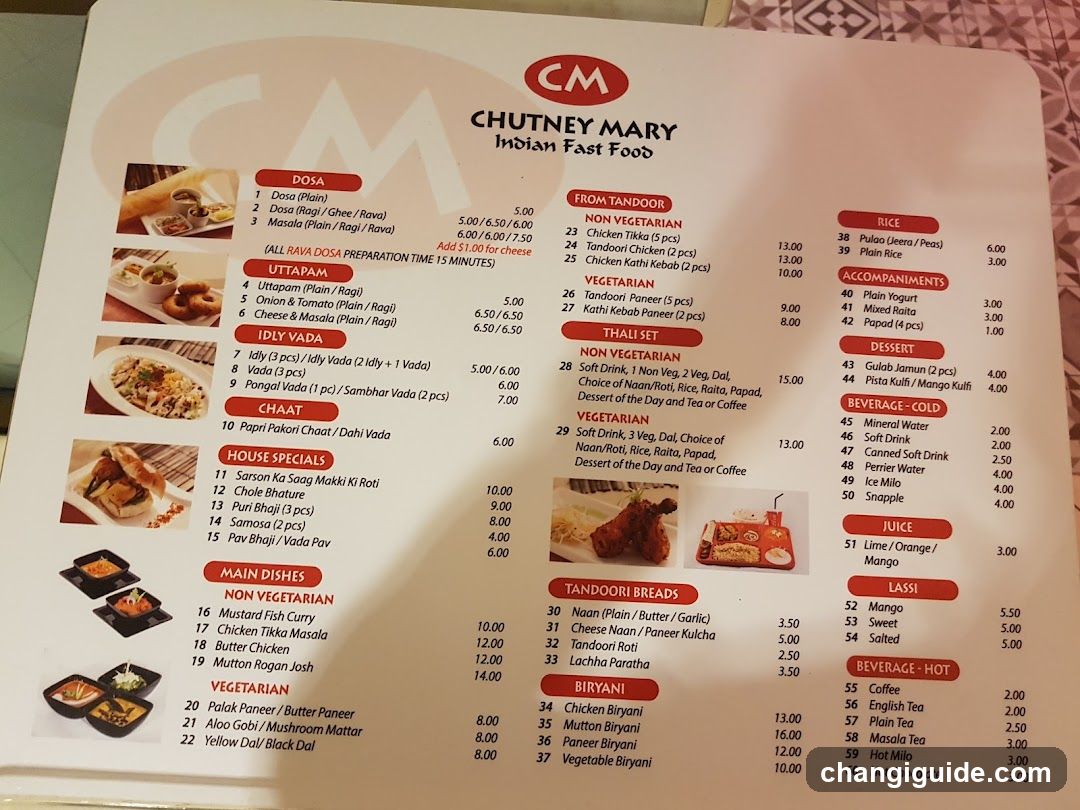 Chutney Mary Indian Fast Food Menu