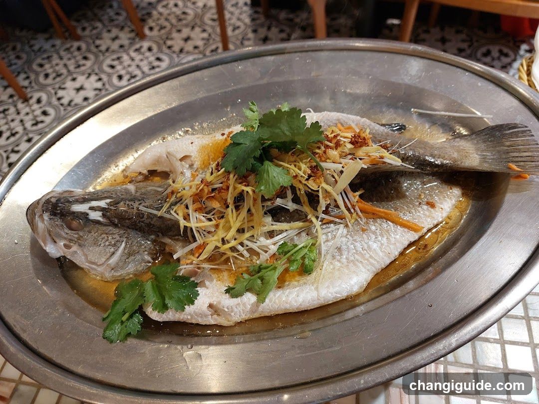 Steamed Fish with Ginger and Scallions