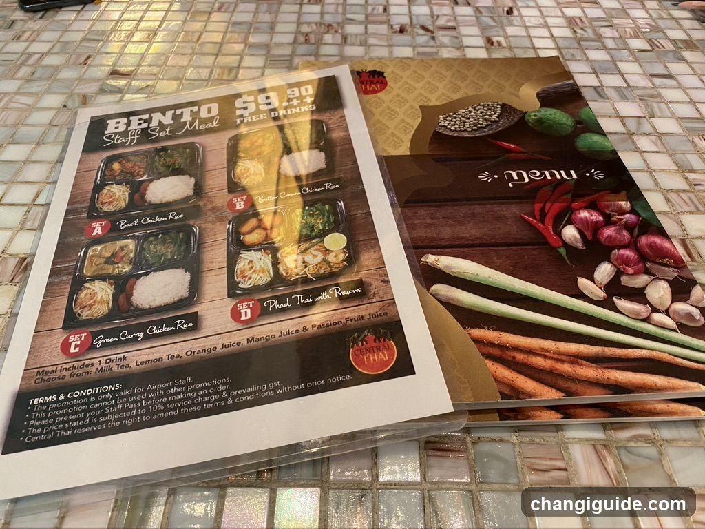 Bento Staff Set Meal Menu