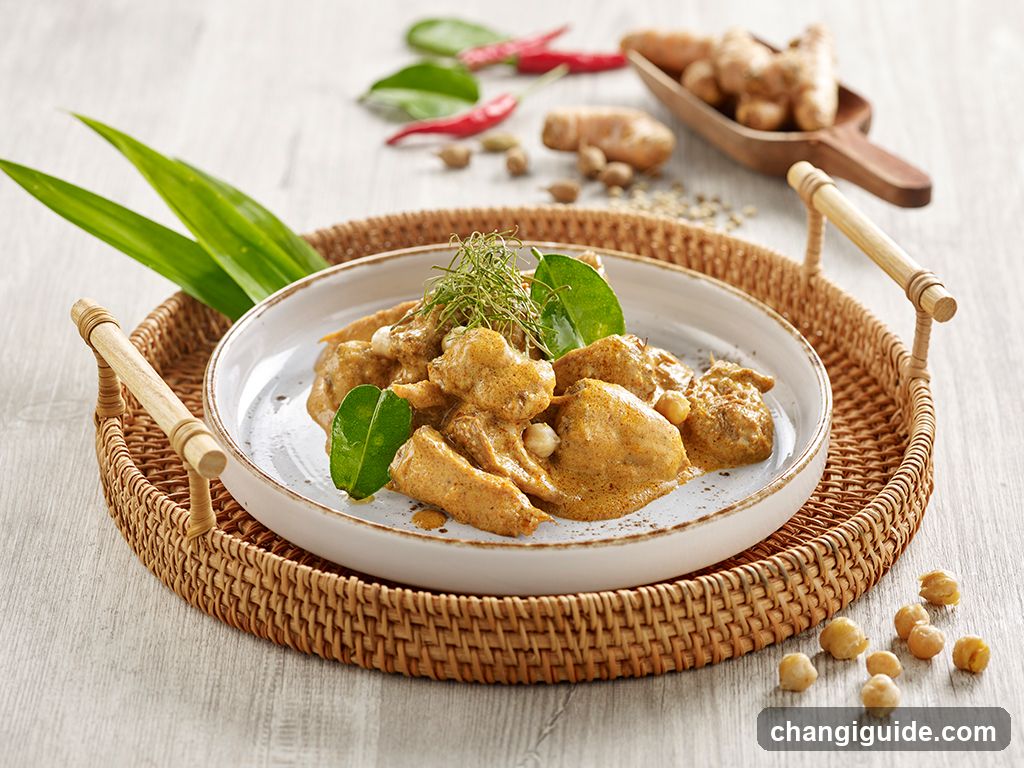 Curry Dish with Ingredients