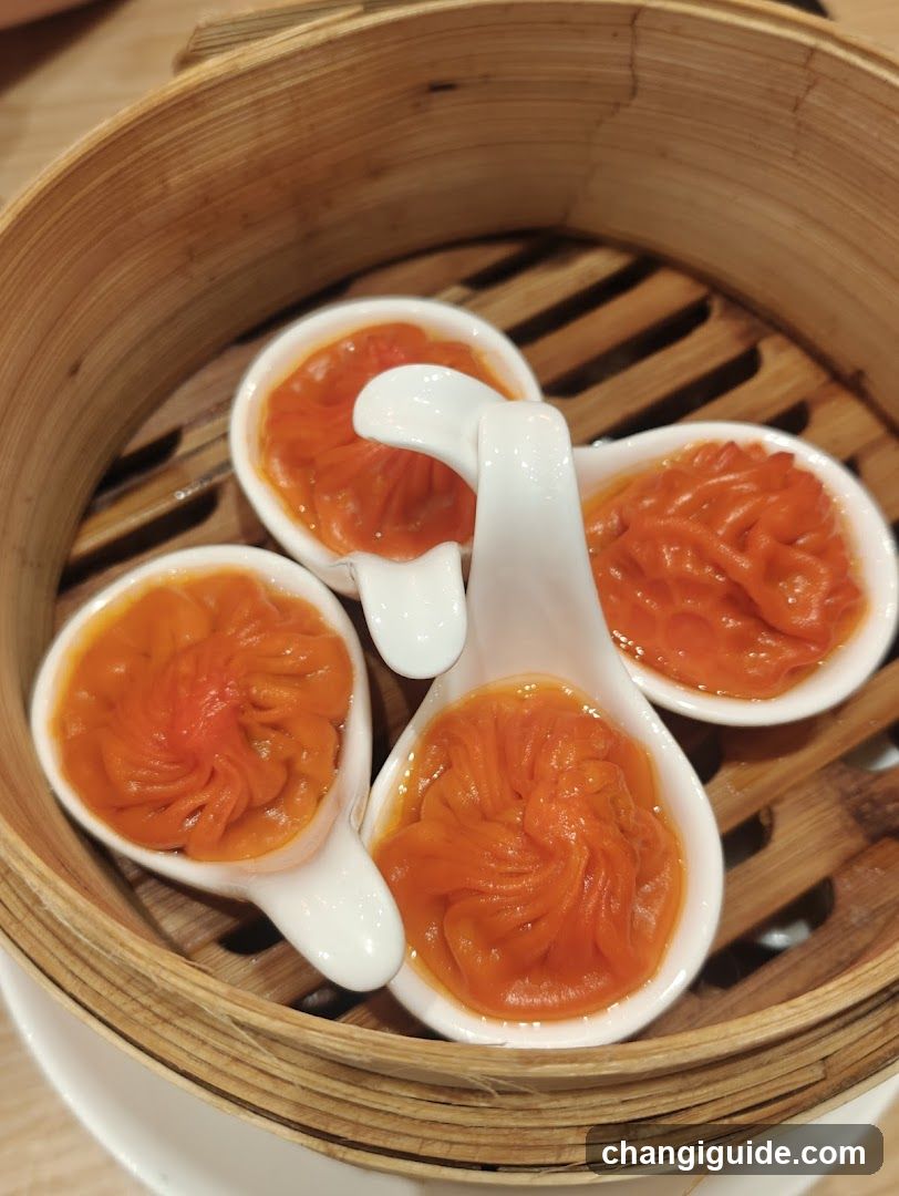 Steamed Dumplings in Bamboo Steamer