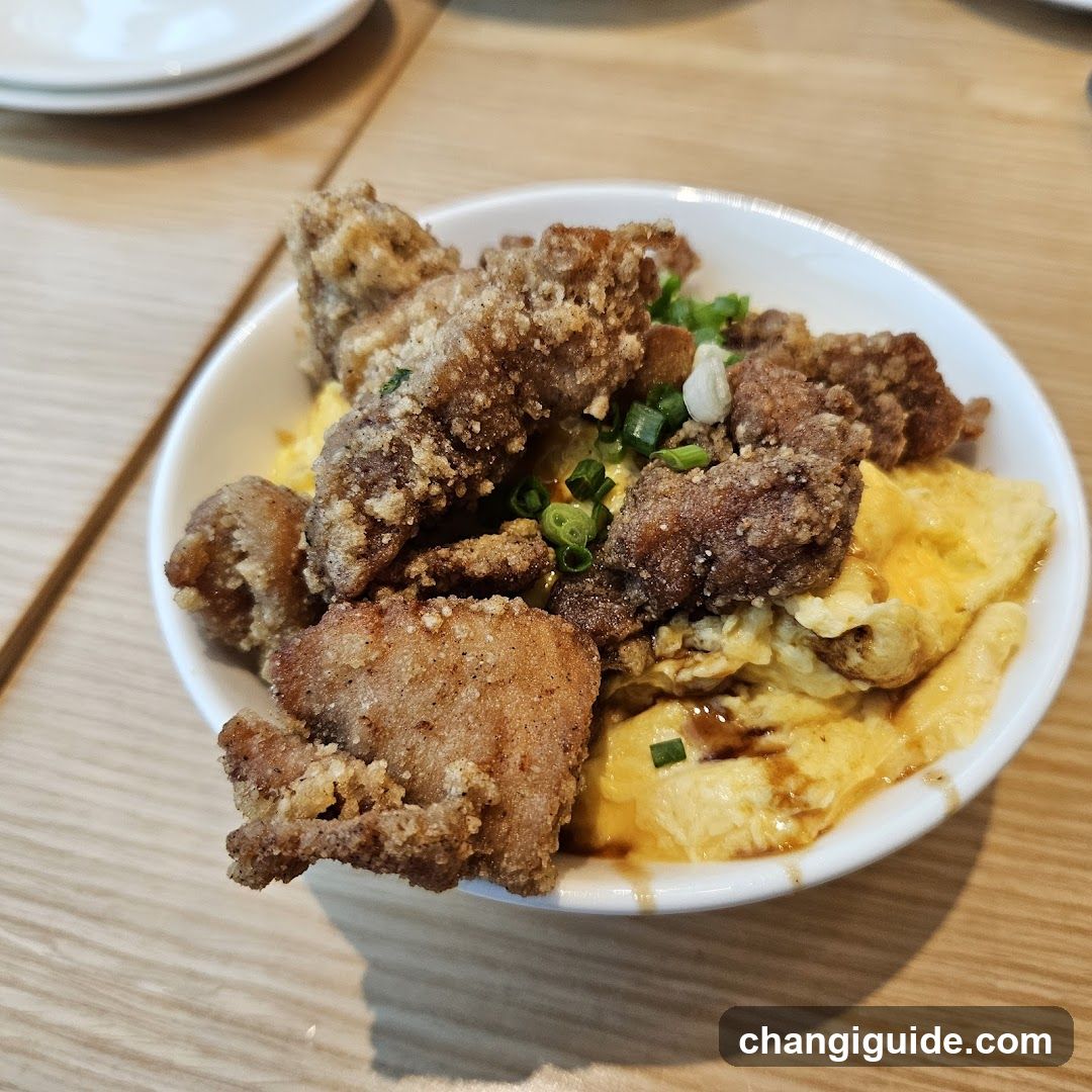 Fried Chicken with Egg Bowl
