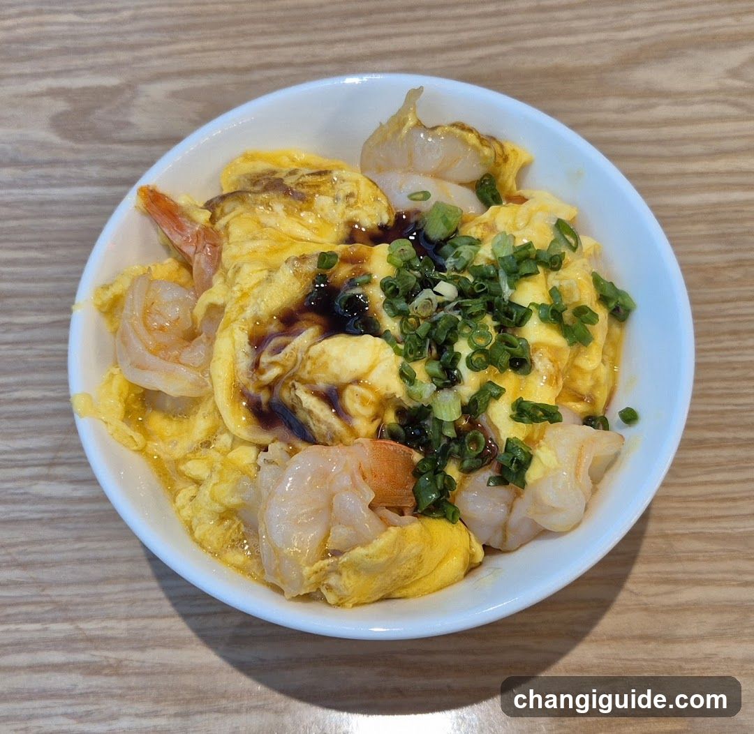 Shrimp and Egg Dish with Scallions