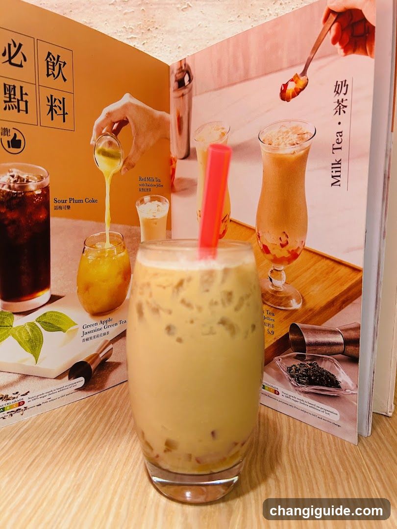 Beverage Display with Menu Background