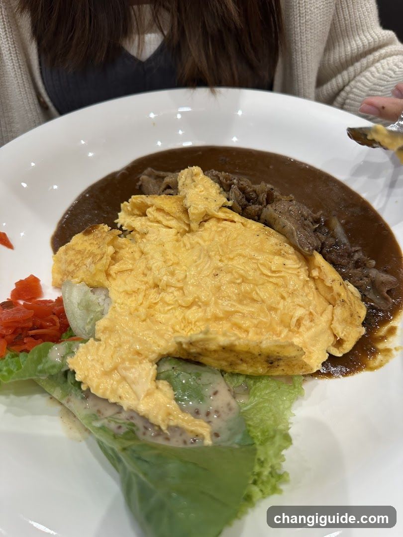 Carnivore Omelette with Beef and Salad
